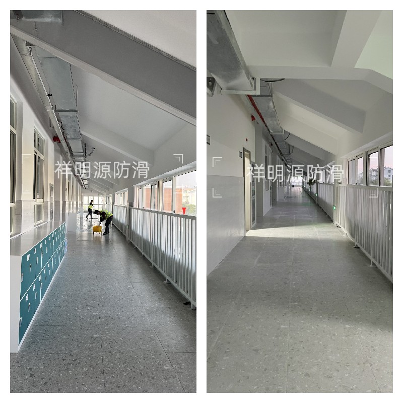 苏州草桥中学校瓷砖防滑处理